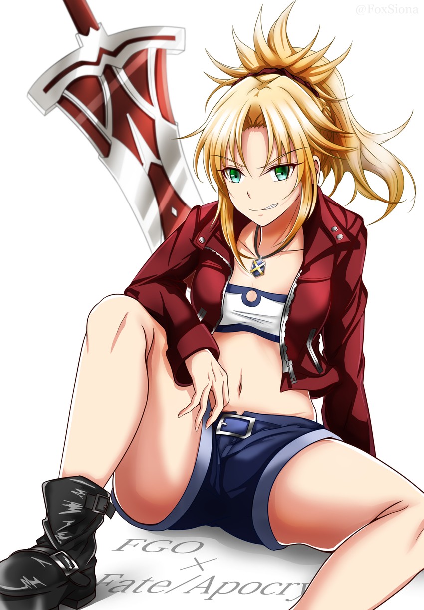 mordred (fate and 2 more) drawn by kitsune_(foxsiona)