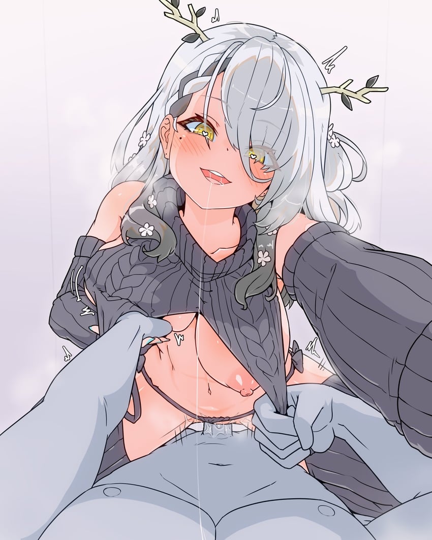 ceres fauna (hololive and 1 more) drawn by moral_cacoethes