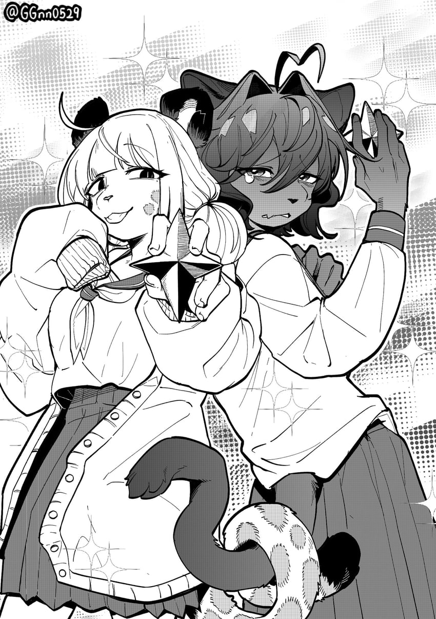 hiiragi utena and araga kiwi (mahou shoujo ni akogarete) drawn by guagua977
