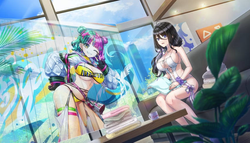 suminoe shion and helly lewis (dolphin wave) drawn by ootomo_takuji