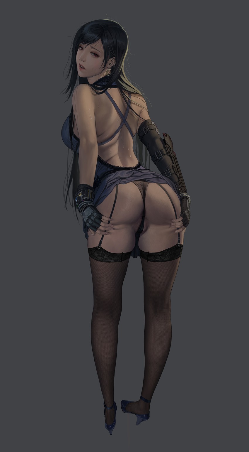tifa lockhart (final fantasy and 2 more) drawn by jeneral