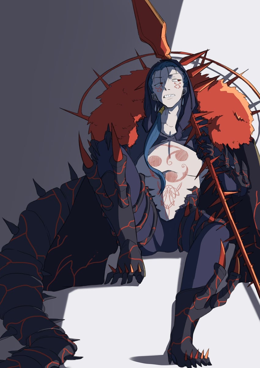 cu chulainn and cu chulainn alter (fate and 1 more) drawn by ka_ni2_08
