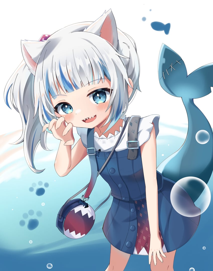 gawr gura (hololive and 1 more) drawn by snmdx