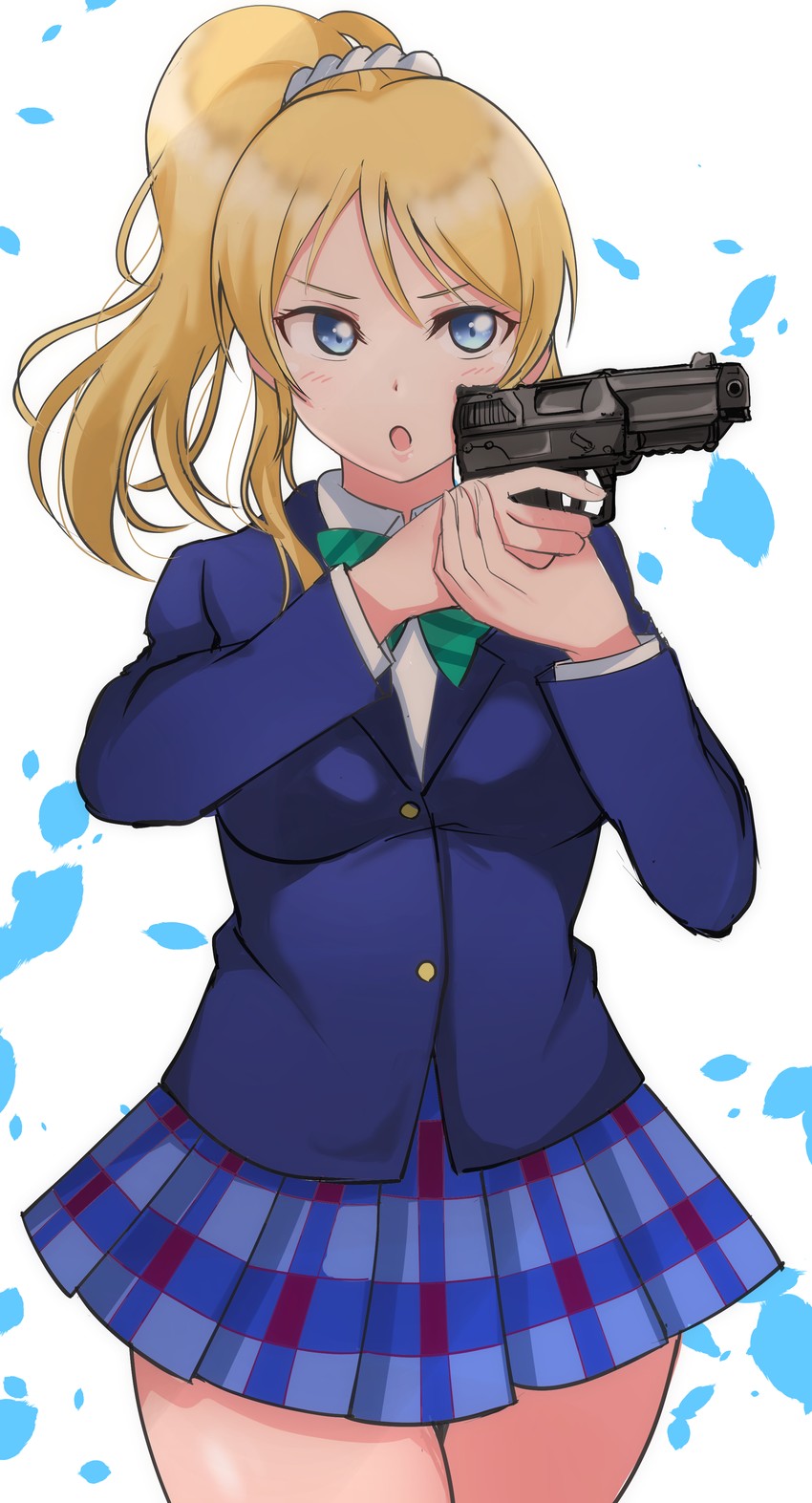 ayase eli (love live! and 1 more) drawn by wewe
