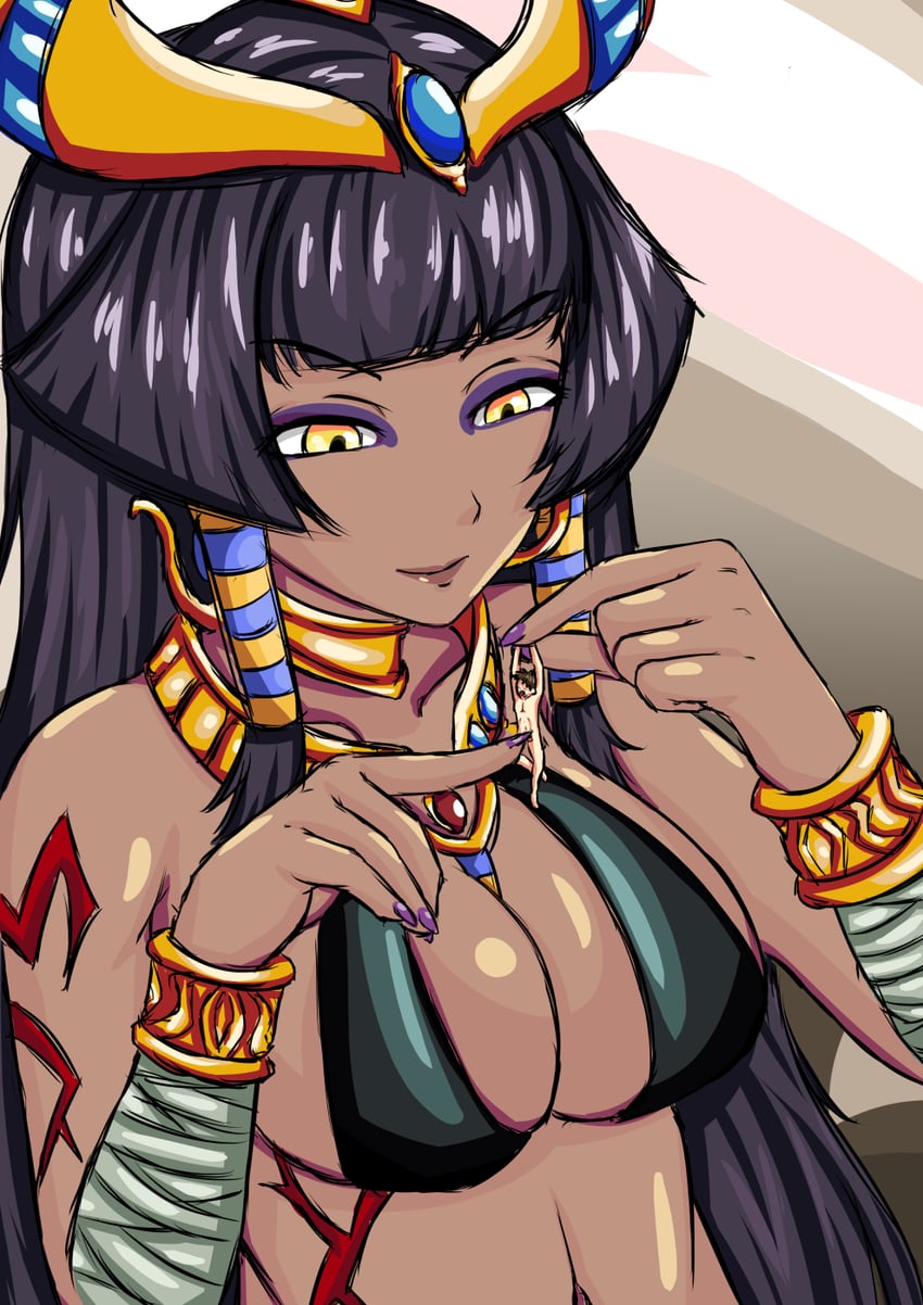 pharaoh (monster girl encyclopedia) drawn by notetz