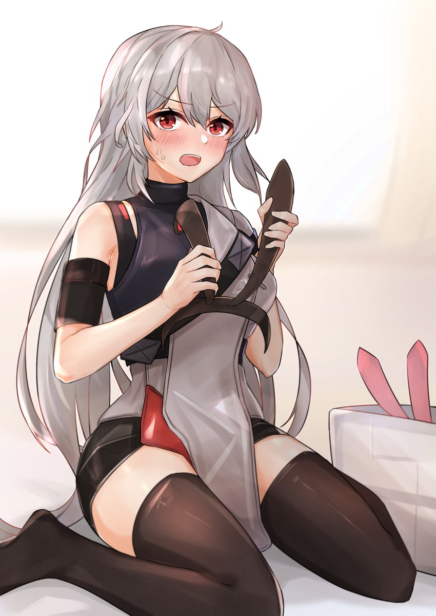 krolik (girls' frontline and 1 more) drawn by muteppona_hito