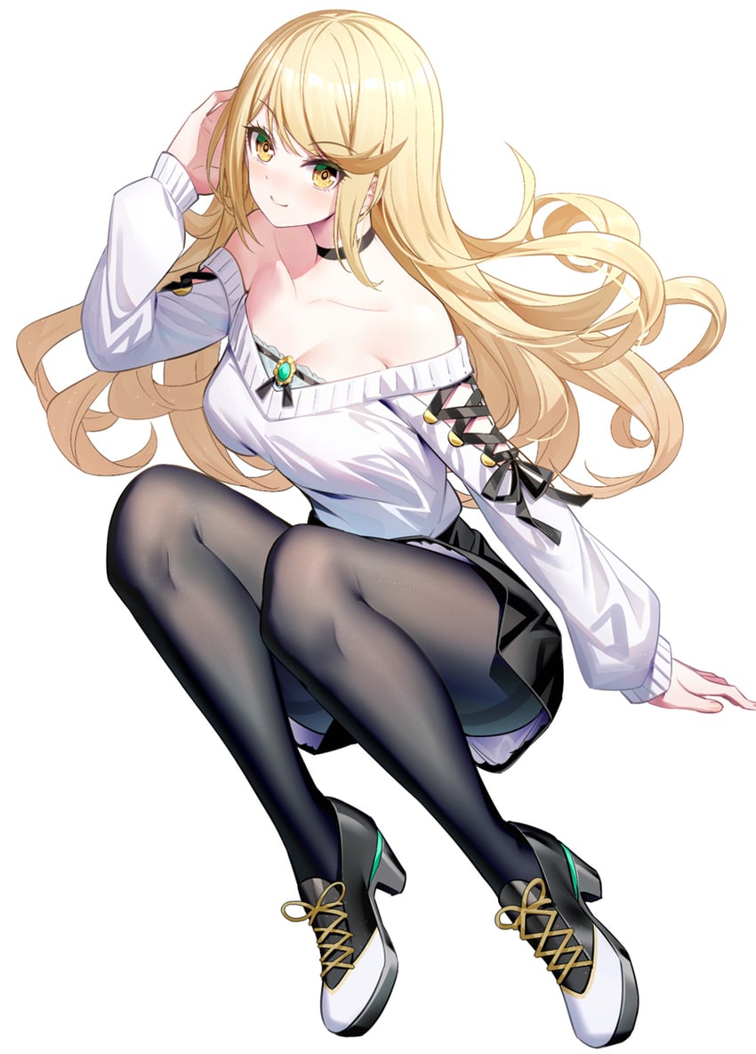 mythra (xenoblade chronicles and 1 more) drawn by ririko_(zhuoyandesailaer)