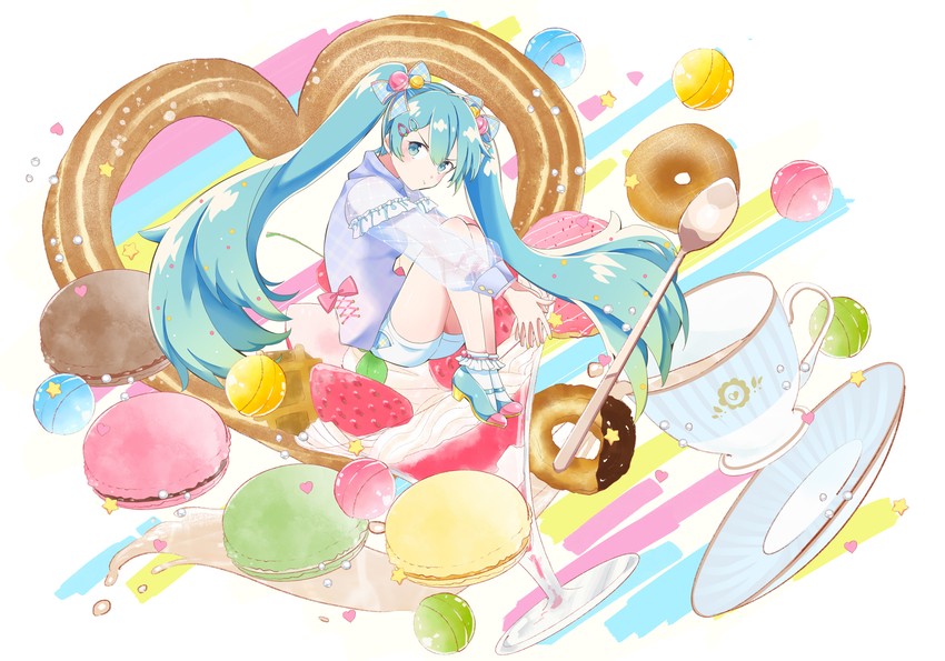 hatsune miku (vocaloid) drawn by agonasubi
