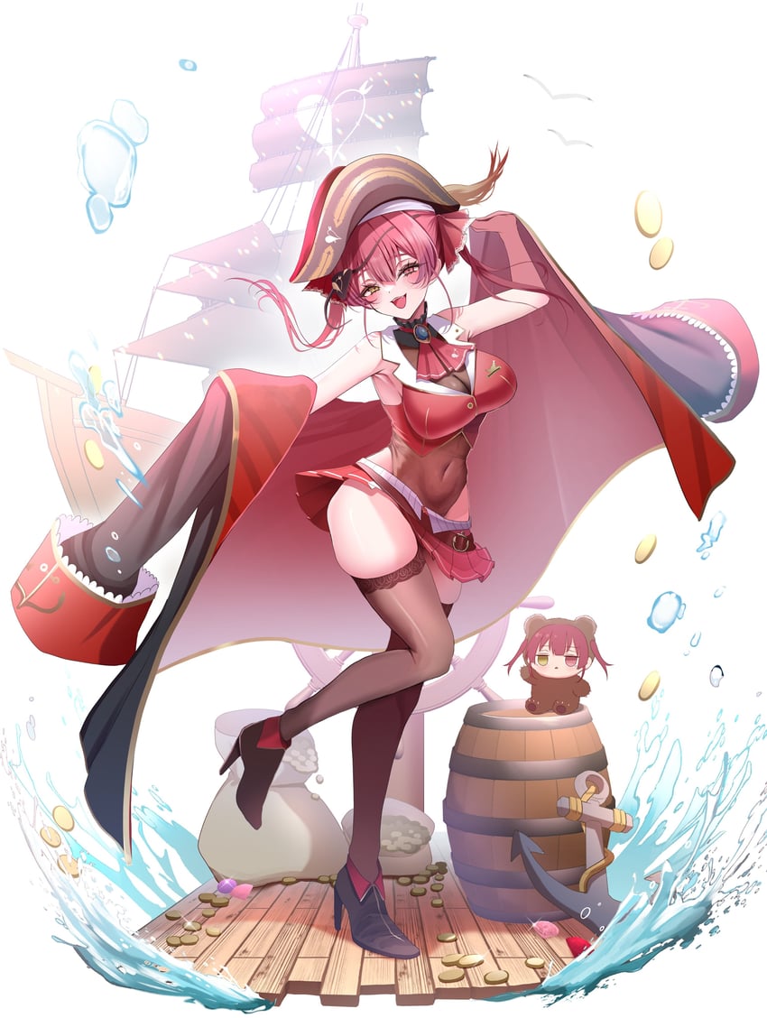 houshou marine and houshou kumarine (hololive) drawn by hinoki_kahun0