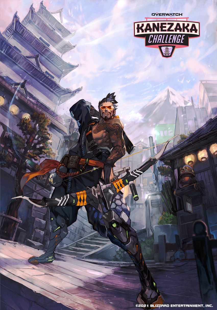 hanzo and kyougisha hanzo (overwatch and 1 more) drawn by hungry_clicker