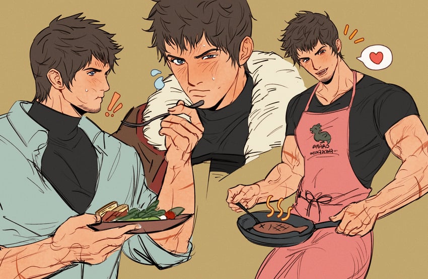 ardbert hylfyst (final fantasy and 1 more) drawn by doong_24