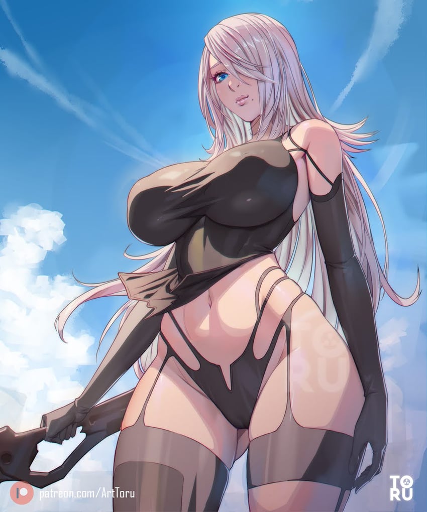 a2 (nier and 1 more) drawn by arttoru