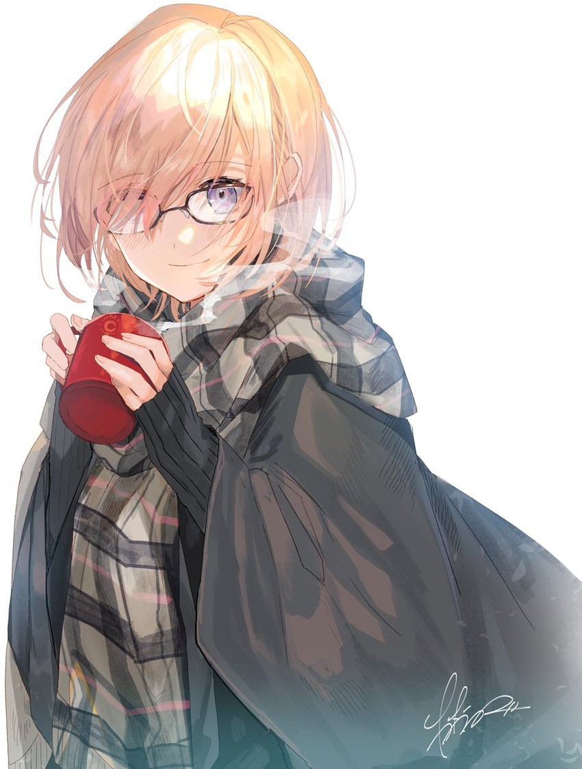 mash kyrielight (fate and 1 more) drawn by nishikiya