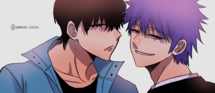 sung jin-woo and kang tae-shik (solo leveling) drawn by akina_(user_htkx7587)