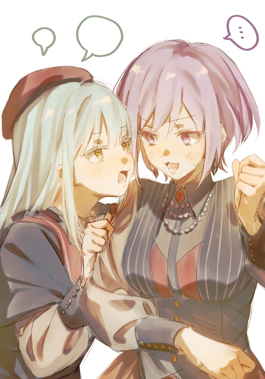 wakaba mutsumi, mortis, yuutenji nyamu, and amoris (bang dream! and 1 more) drawn by elan_ouo