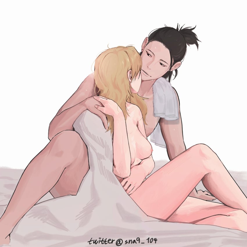 temari and nara shikamaru (naruto and 1 more) drawn by sna9_104