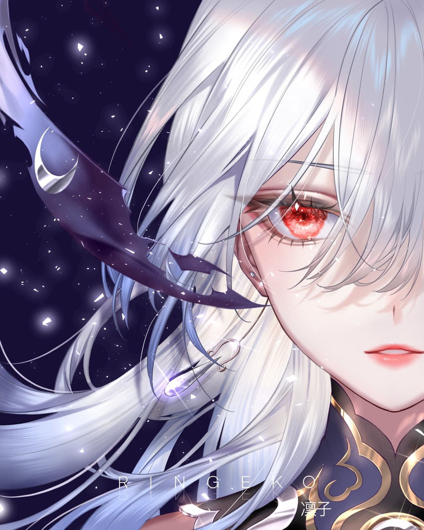 jingliu (honkai and 1 more) drawn by ringeko-chan