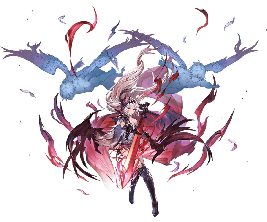 jeanne d'arc and dark jeanne (granblue fantasy) drawn by minaba_hideo