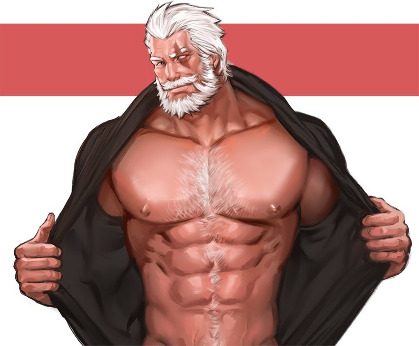 reinhardt (overwatch and 2 more) drawn by dopey_(dopq)