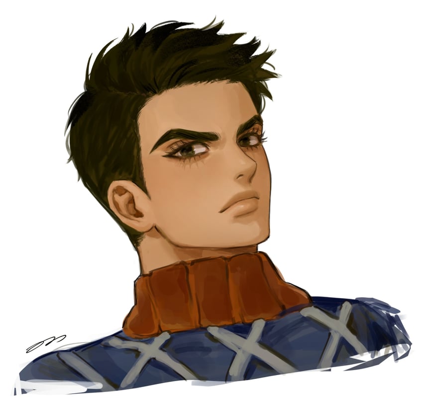 guido mista (jojo no kimyou na bouken and 1 more) drawn by on0n