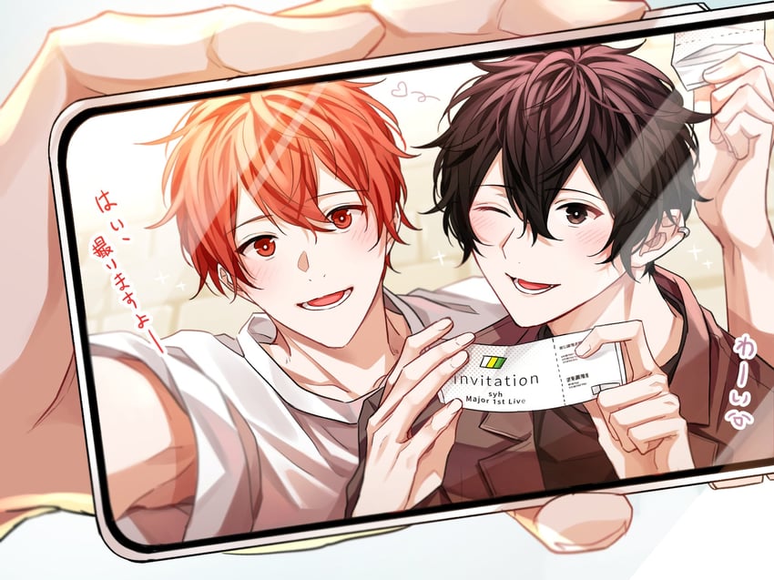 murata ugetsu and satou mafuyu (given) drawn by pinoli_(pinoli66)
