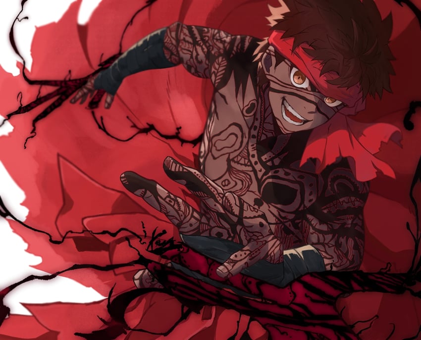 angra mainyu (fate and 2 more) drawn by san_ni_ichi_ichi