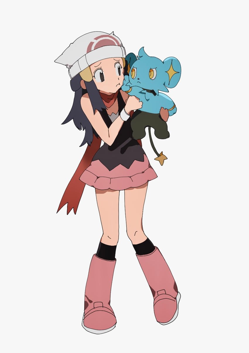 dawn and shinx (pokemon and 1 more) drawn by shichibee_(stm_mimi)