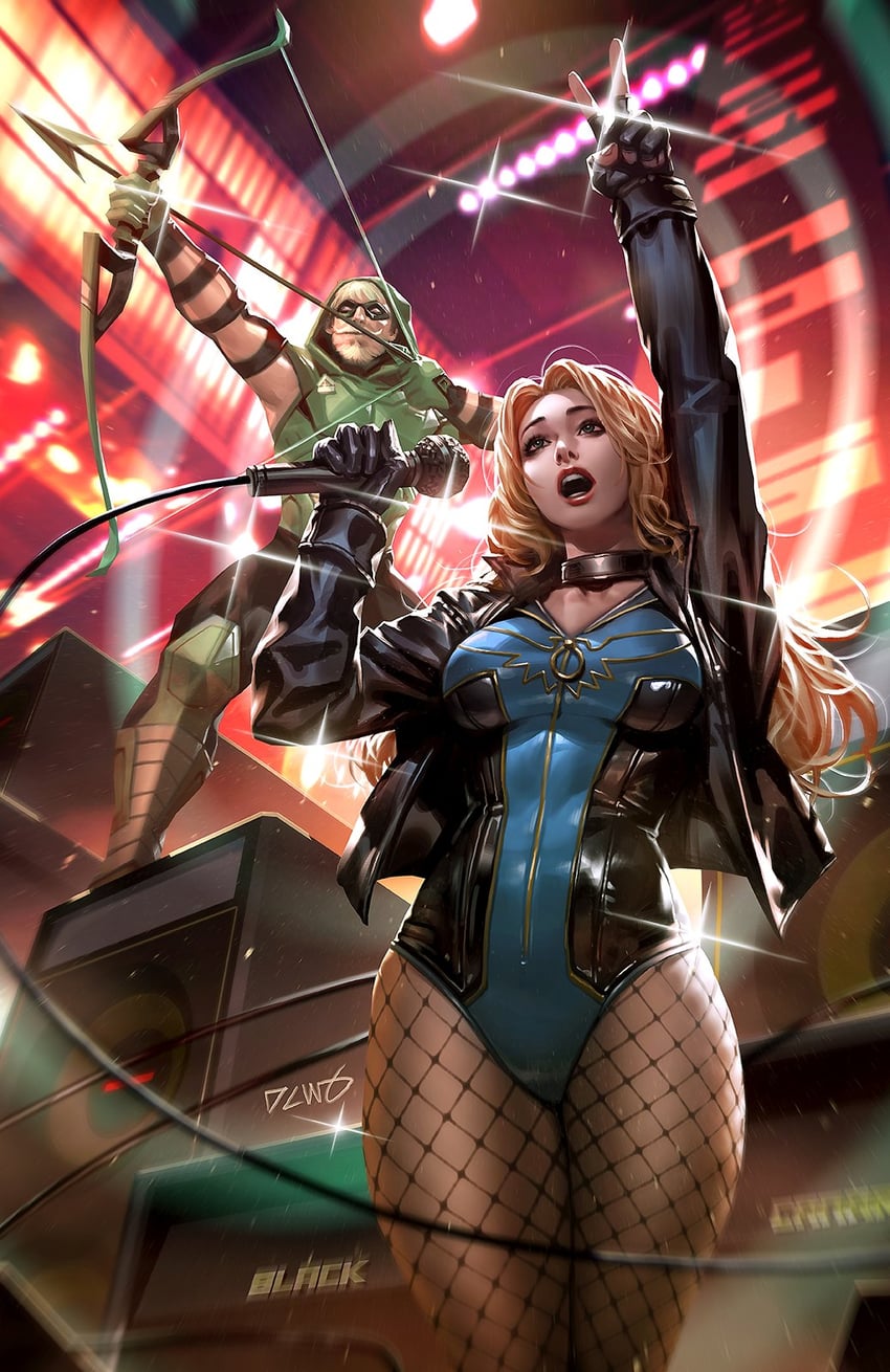 black canary and green arrow (dc comics and 1 more) drawn by dcwj