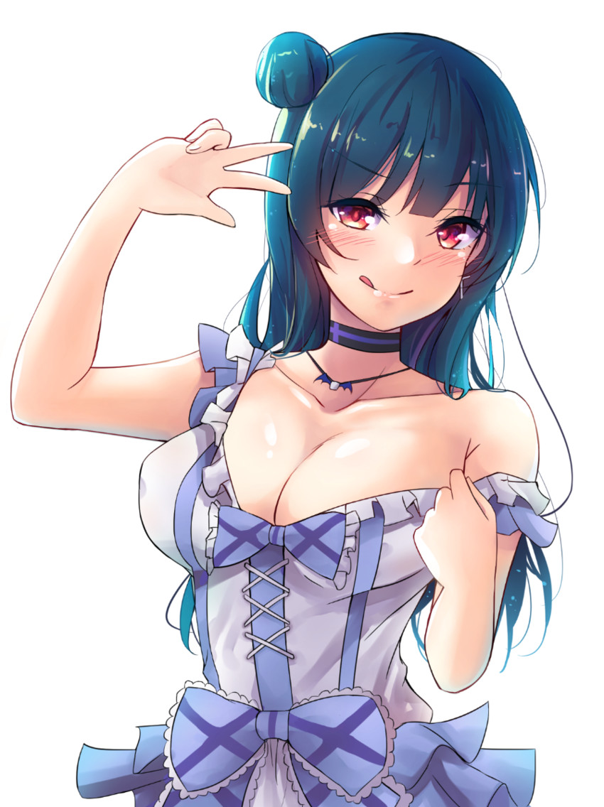 tsushima yoshiko (love live! and 1 more) drawn by mistynight