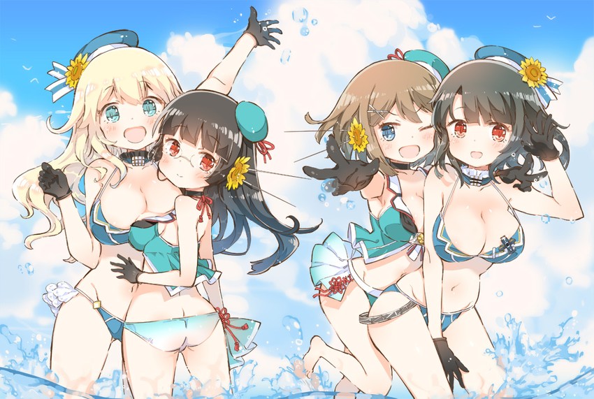 atago, takao, maya, choukai, maya kai ni, and 1 more (kantai collection) drawn by himitsu_(iemaki)
