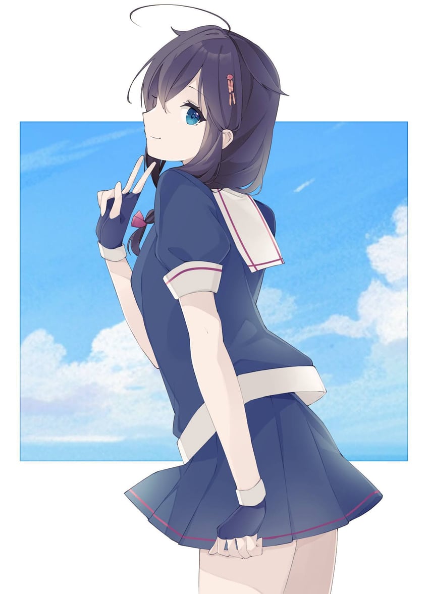 shigure and shigure kai ni (kantai collection) drawn by shakemi_(sake_mgmgmg)