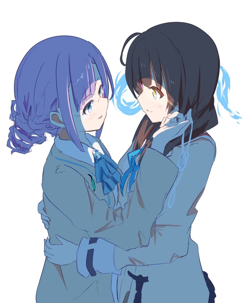 hiiragi kozue and higuchi seika (heaven burns red) drawn by shaketamago