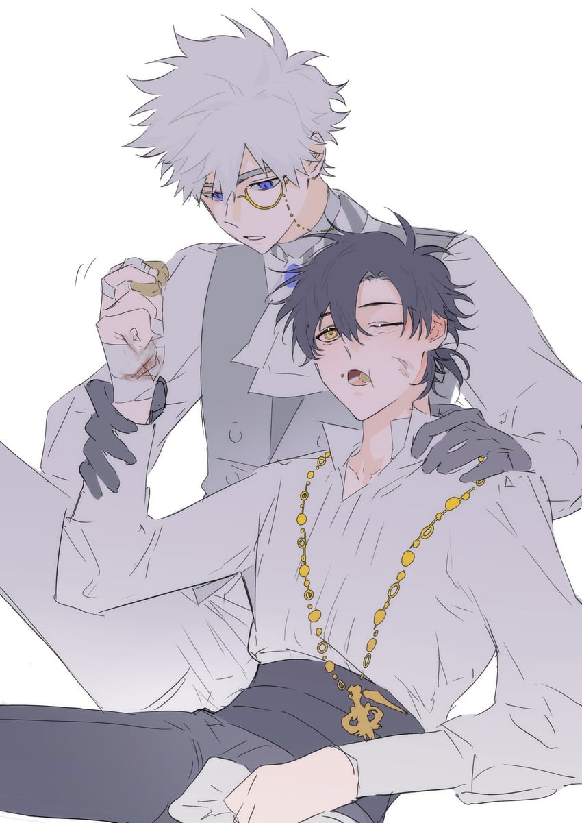 cheng xiaoshi and lu guang (shiguang dailiren) drawn by kouhai99153