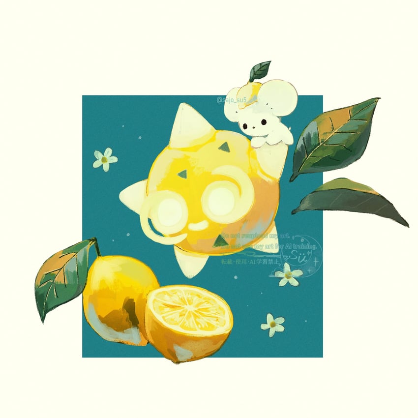 minior and tandemaus (pokemon) drawn by su_(sajo_su5)