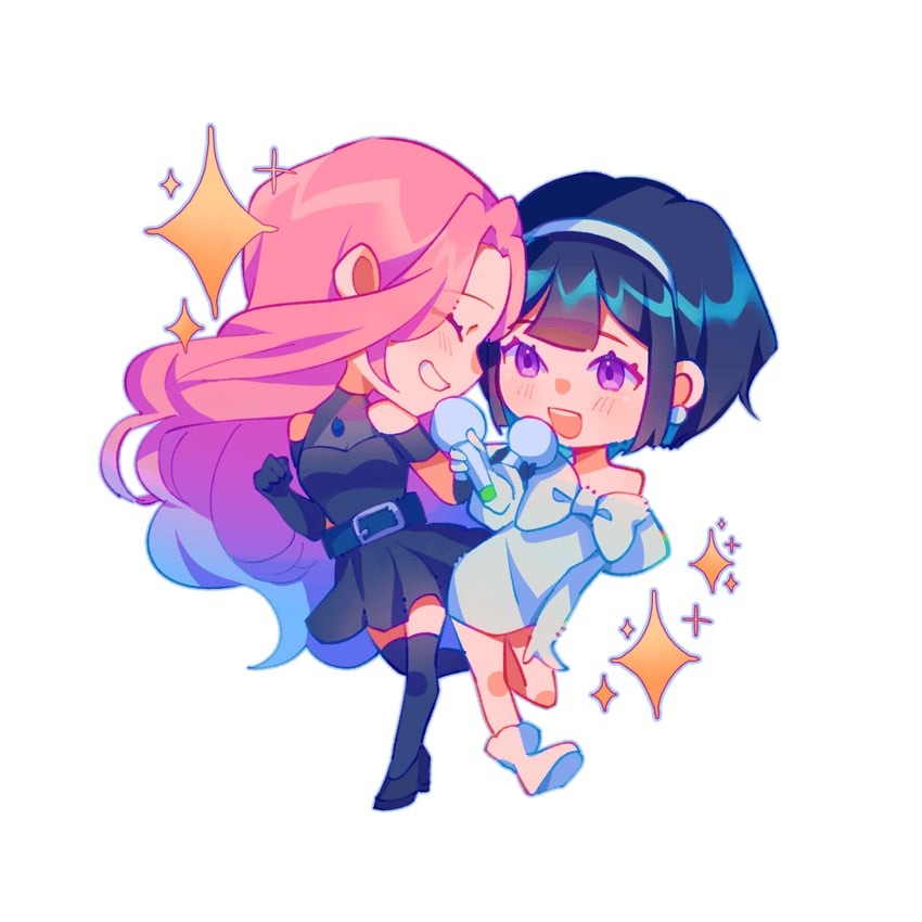 sua and mizi (alien stage) drawn by orri_(iirokagi) and riichuuba