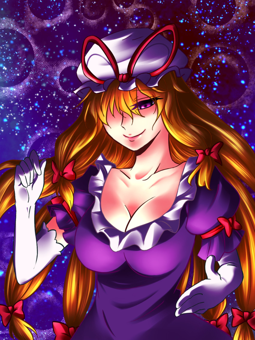 yakumo yukari (touhou and 1 more) drawn by samuimu