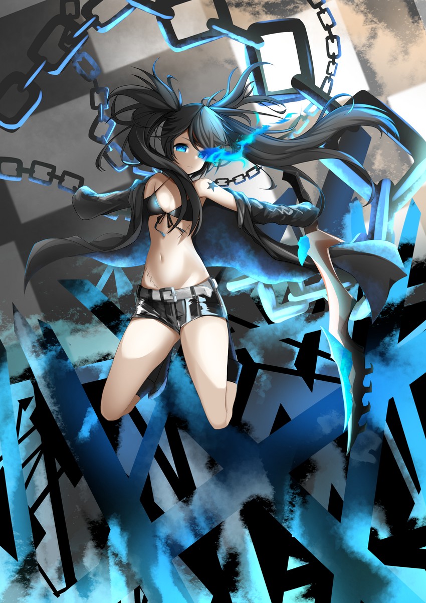 black rock shooter (black rock shooter) drawn by uzimiya_uziko