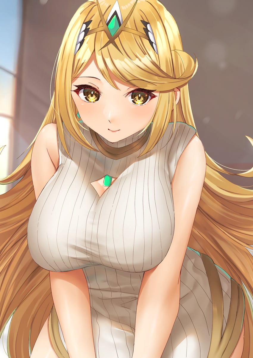 mythra (xenoblade chronicles and 1 more) drawn by edamameoka