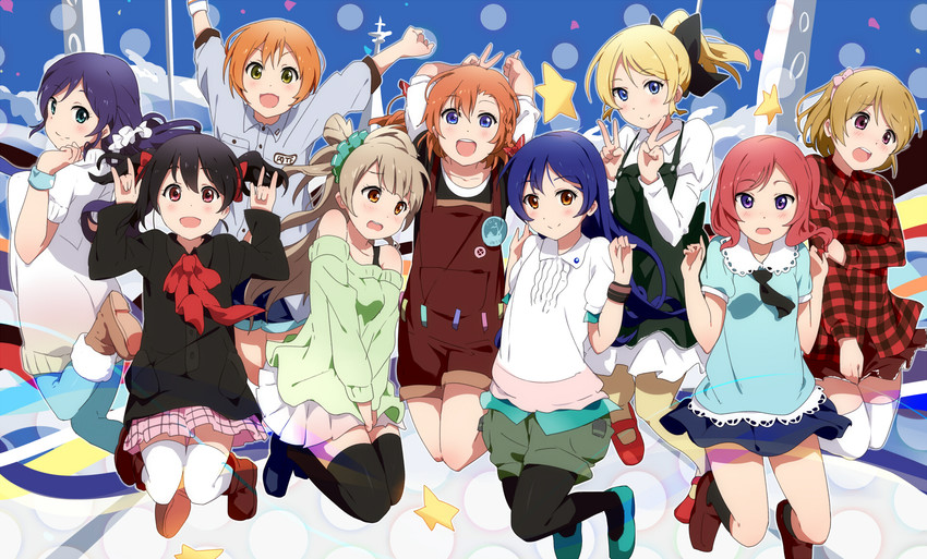 nishikino maki, tojo nozomi, sonoda umi, yazawa nico, ayase eli, and 4 more (love live! and 1 more) drawn by ogipote