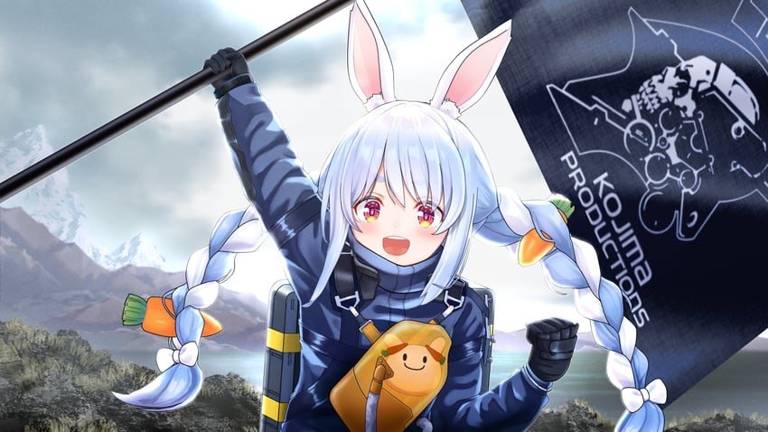 usada pekora, pekomon, and sam porter bridges (hololive and 3 more)