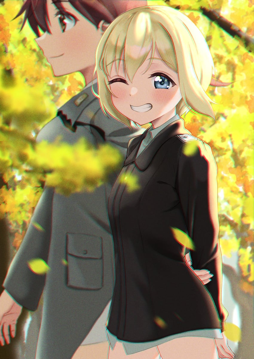 erica hartmann and gertrud barkhorn (world witches series and 1 more) drawn by kuroniko