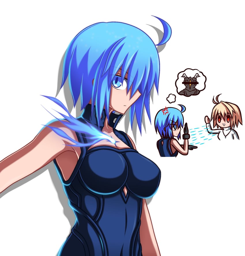 arcueid brunestud, ciel, and powered ciel (tsukihime) drawn by zeon132