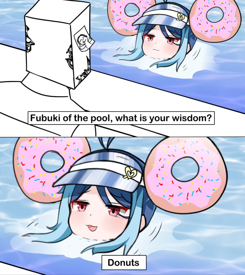 sensei, doodle sensei, and fubuki (blue archive) drawn by sari_(zakura27502762)