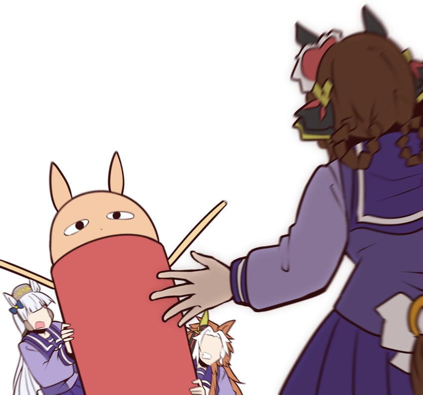 gold ship, gentildonna, orfevre, justaway, and just a way (umamusume and 1 more) drawn by yonedatomo_mizu