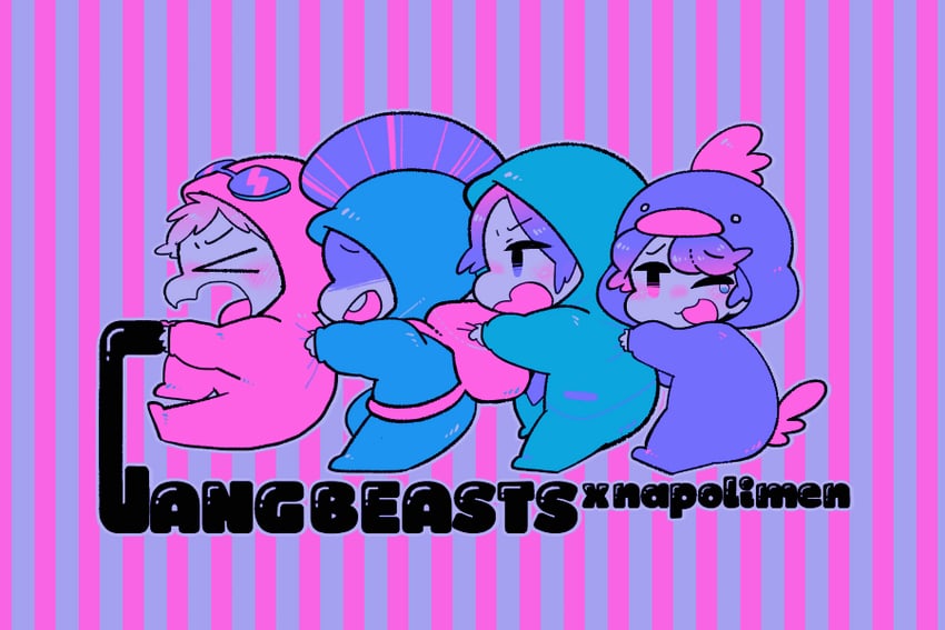 jack-o' ran-tan, hacchi, sugiru, and shu3 (napoli no otokotachi and 1 more) drawn by xoxox0x