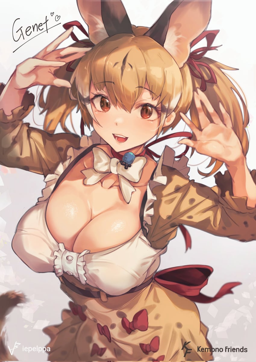 large-spotted genet (kemono friends and 1 more) drawn by iparupua