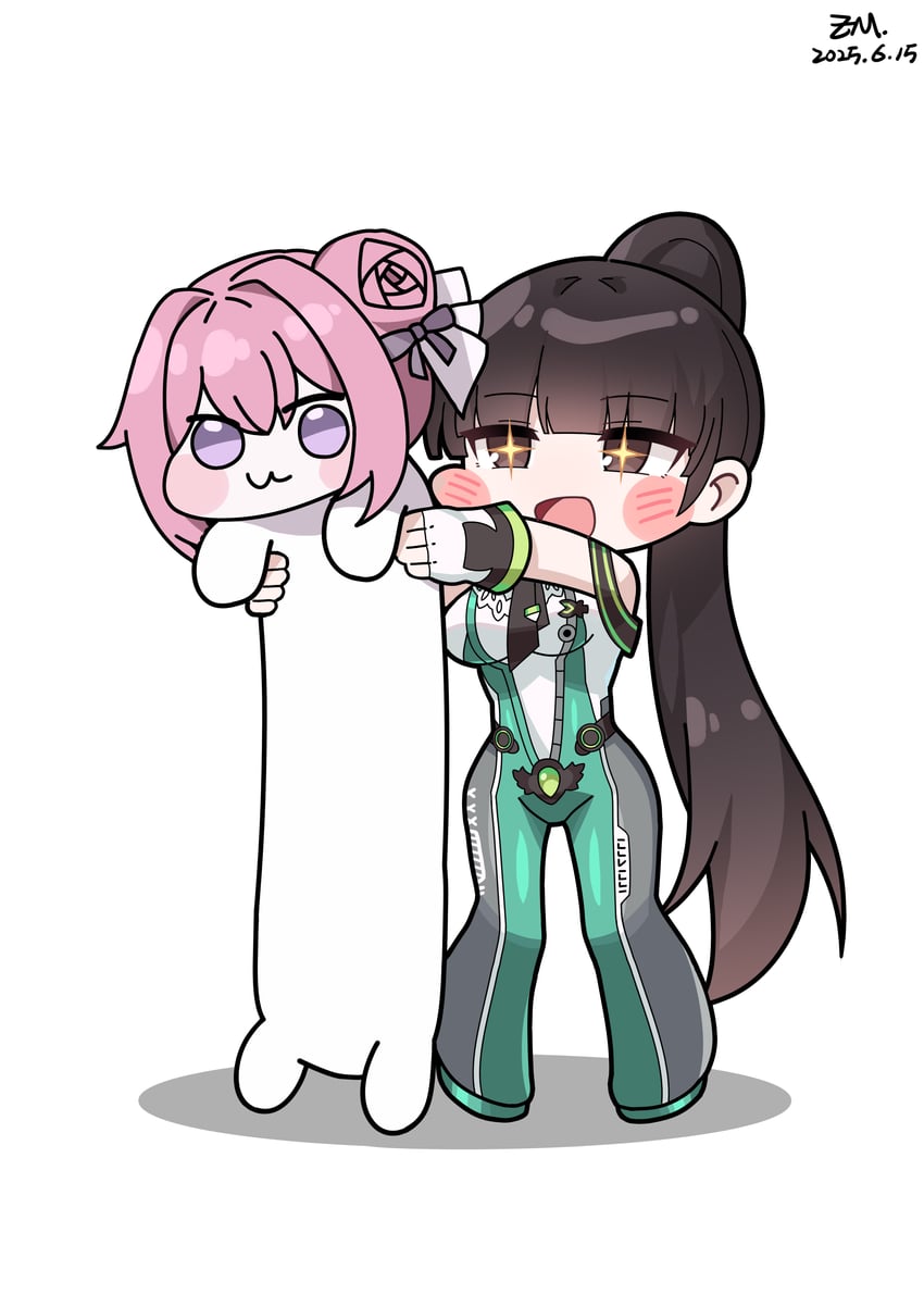 eve and doro (goddess of victory: nikke and 1 more) drawn by jfzm001