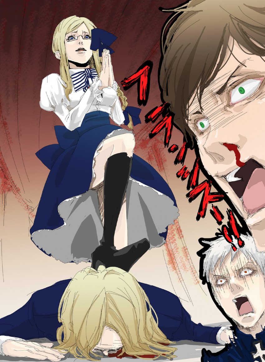 france, prussia, spain, and monaco (axis powers hetalia) drawn by chihiro_(madpicasso)