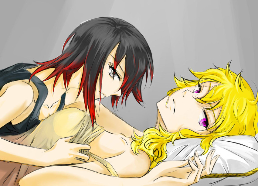 ruby rose and yang xiao long (rwby) drawn by 349702068