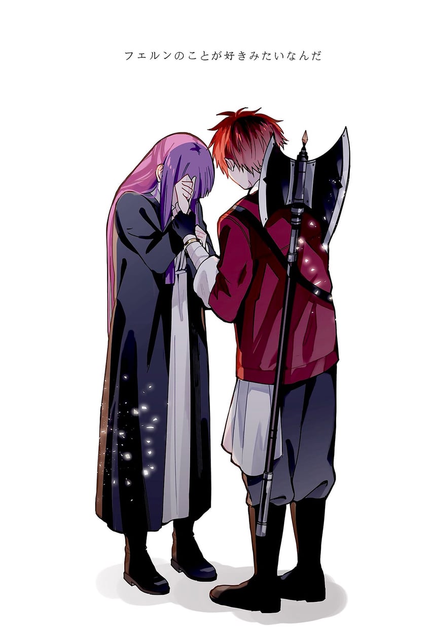 fern and stark (sousou no frieren) drawn by takigami_san
